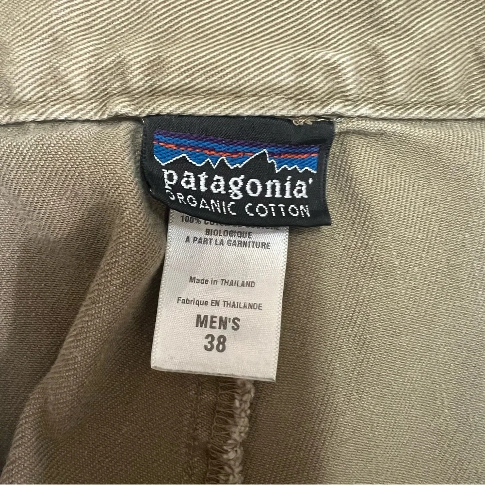 Patagonia Pants Mens 38x27 Tan Custodian Chino Casual Hike Camp Outdoors Logo - Picture 6 of 11